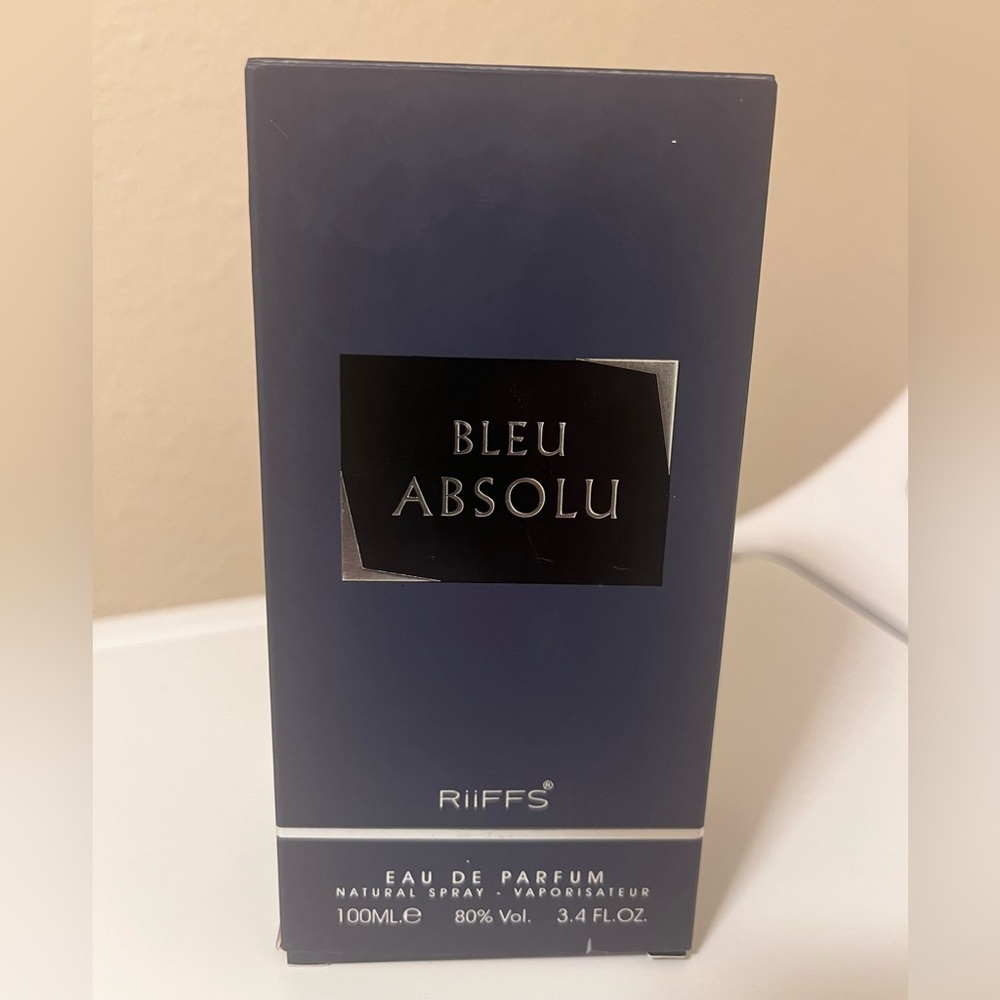 NEW Riiffs Bleu Absolu Eau De Parfum Spray for Men 3.4 Oz / 100 mL